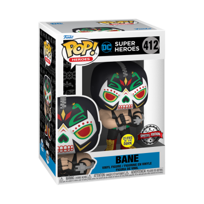 Funko POP Heroes: Dia De Los DC - Bane [412] GITD Special Edition Sticker