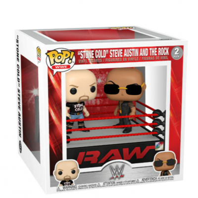 Funko POP Moment WWE - The Rock vs Stone Cold in Wrestling Ring