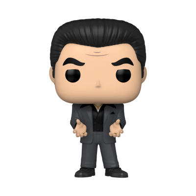 Figura Funko Pop de homem com fato cinzento e cabelo preto