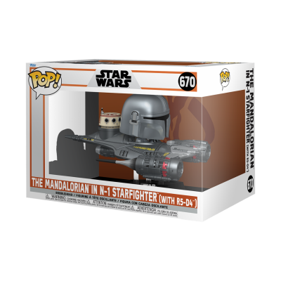 Funko POP Ride Deluxe Star Wars: The Mandalorian - Mandalorian in N1 Starfighter [670]
