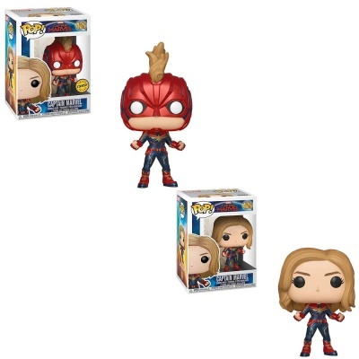 Bundle Chase Funko POP Marvel: Captain Marvel ( Comum + Chase)