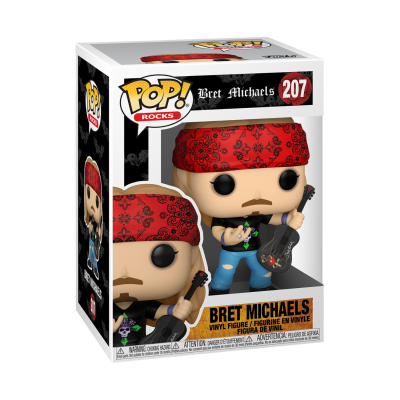 Funko POP Rocks - Bret Michaels [207] CAIXA DANIFICADA