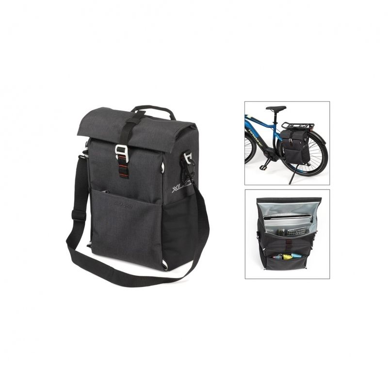 Bolsa Alforge XLC Antracite Preto 40x30.5x15cm