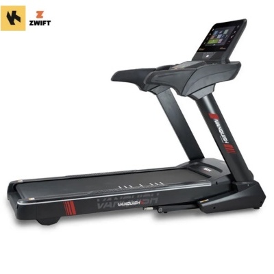 Passadeira de ginásio preta com ecrã digital