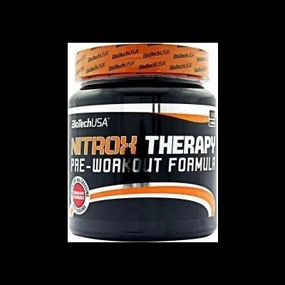 Frasco de suplemento Nitrox Therapy Pre-Workout Formula da BioTechUSA