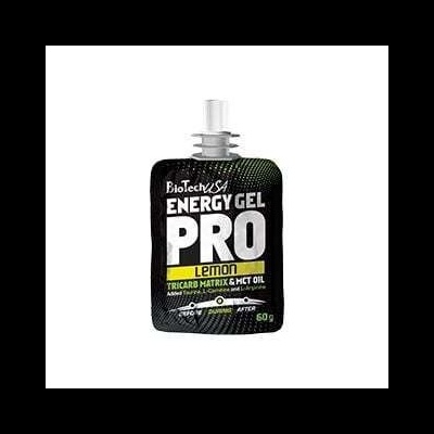 Gel energético BioTechUSA Energy Gel Pro sabor limão em embalagem preta