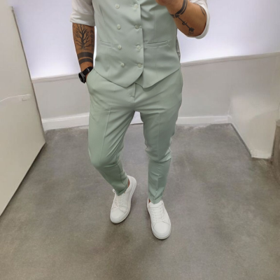 Fato slim ,cor verde agua  rf 25