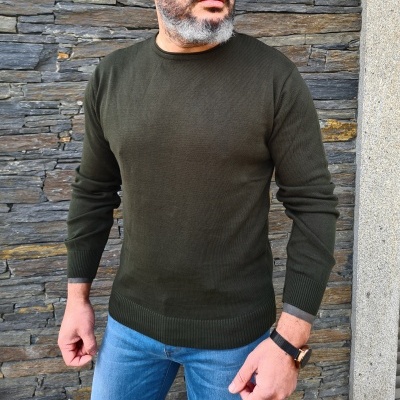 Camisola tricô ,verde