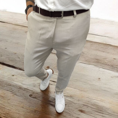 Fato slim ,cor bege linho  rf 24