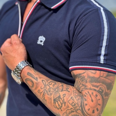 Polo slim fit, veste justo