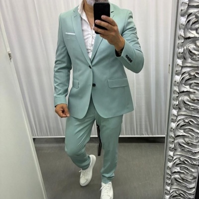 Fato regular fit ,cor verde agua  rf 27