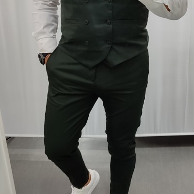 Fato slim fit verde rf 21