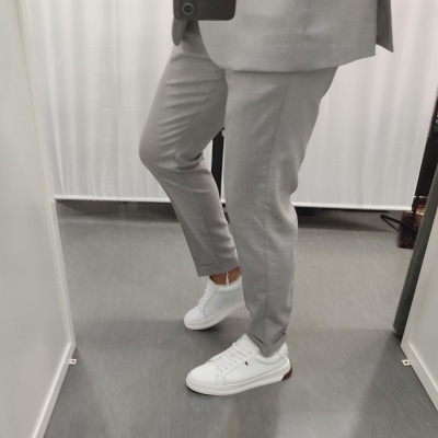 Fato slim cinza  rf 23