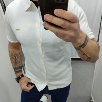 Camisa tricô ,branca