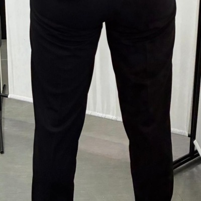 Calça de tecido de pinças