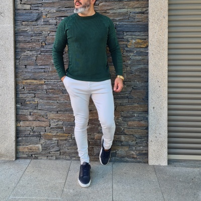 Camisola tricô ,verde