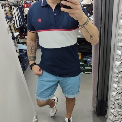 Polo slim fit, veste justo