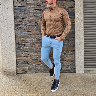 Camisa de malha com elasticidade