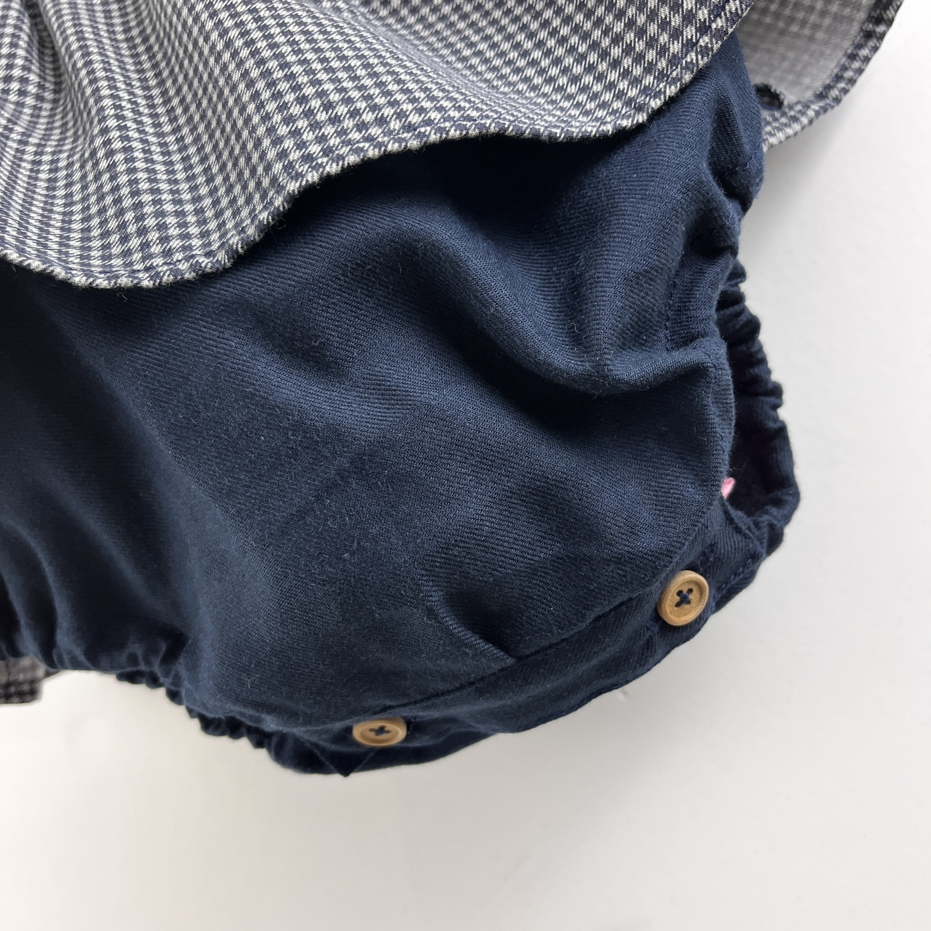 Fofo Saia Azul e Vichy