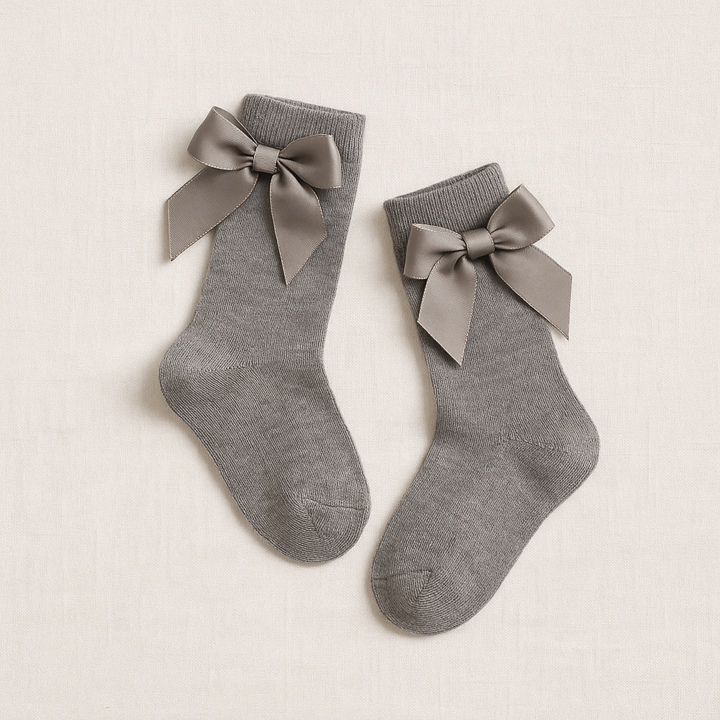Meias Condor Cinza Laço