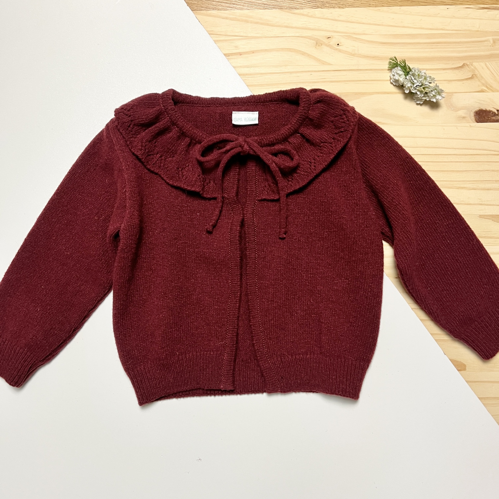 Casaco Inverno Gola Folho Bordeaux