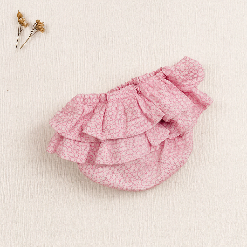 Tapa Fraldas Folho Bolas  Rosa