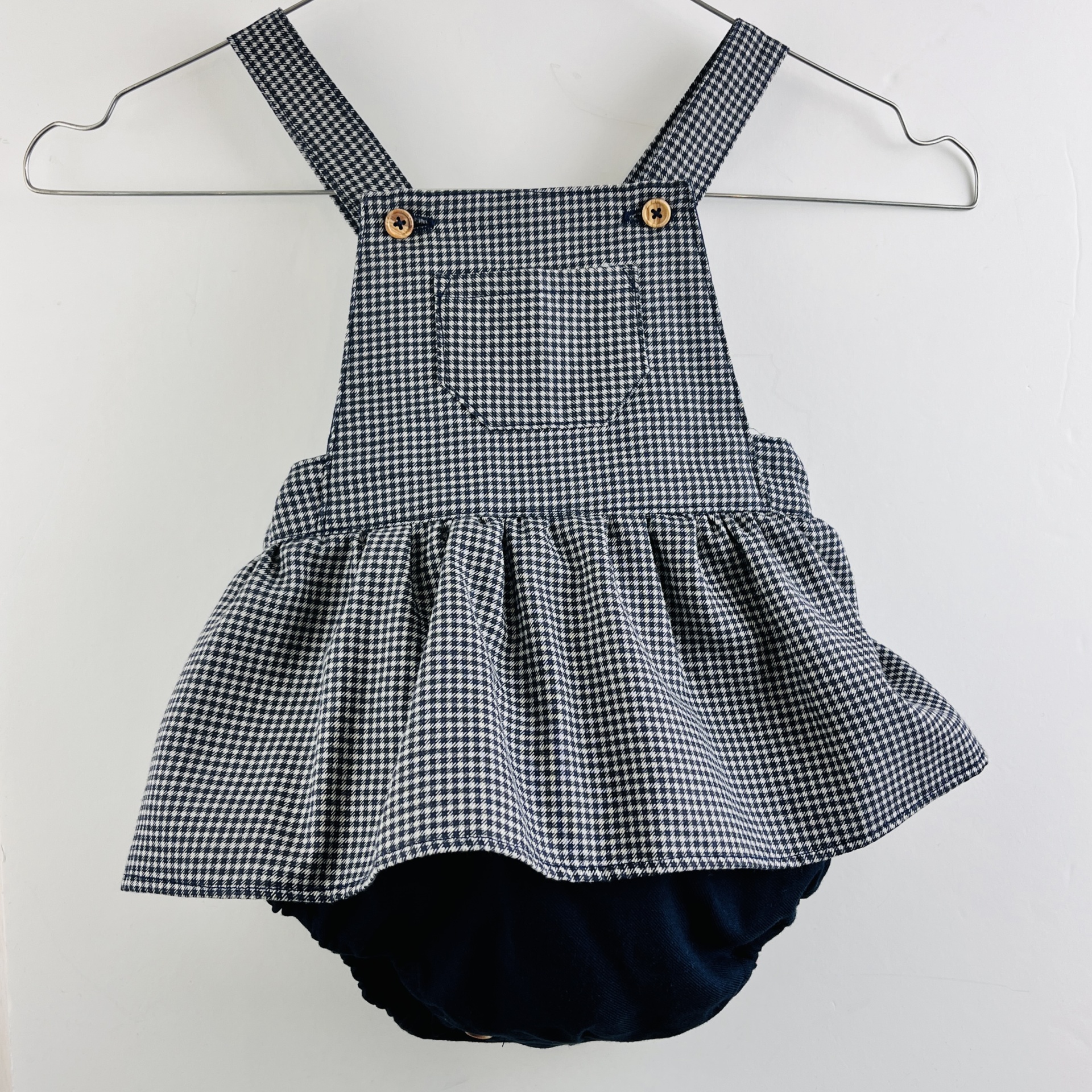 Fofo Saia Azul e Vichy