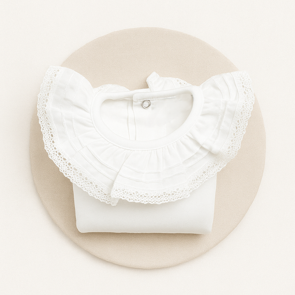 Body Folho Nervuras Branco