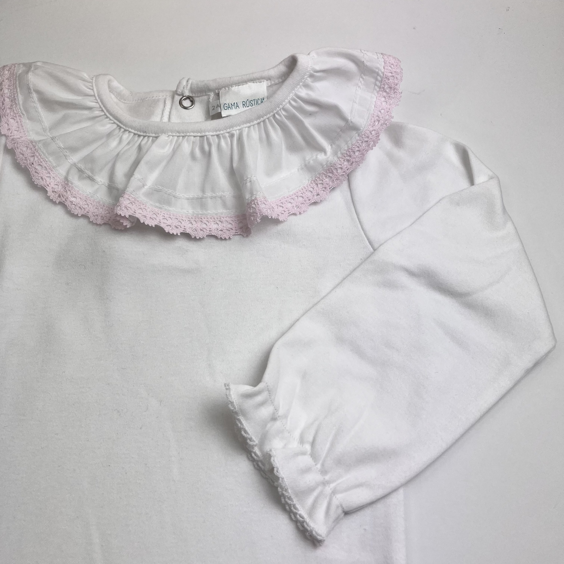 Camisola Inverno Folho Rosa