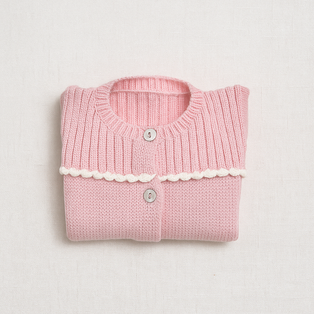 Casaquinho Lã Rosa