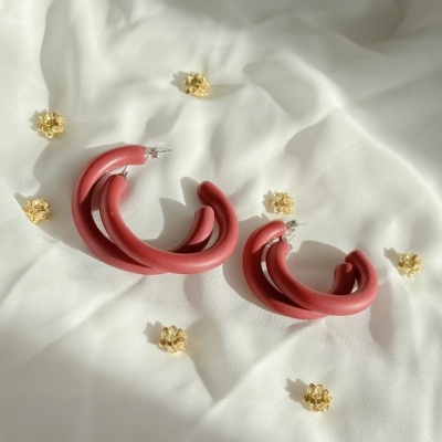 Argolas Vermelhas - dois tamanhos