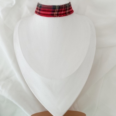 Chocker Xadrez (cor escura)