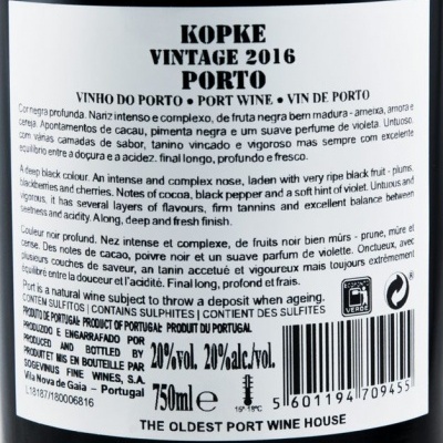 Porto Kopke Vintage 2016