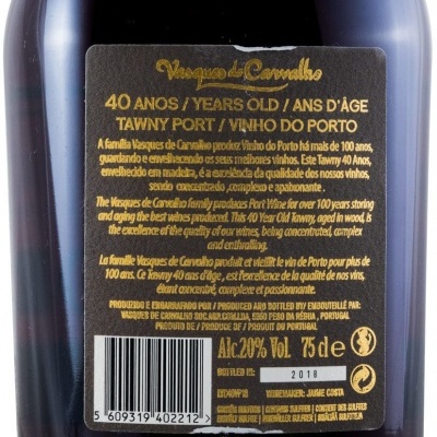 Porto Vasques de Carvalho Tawny 40 anos