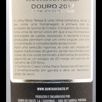 Quinta do Crasto Vinha Maria Teresa Tinto 2017