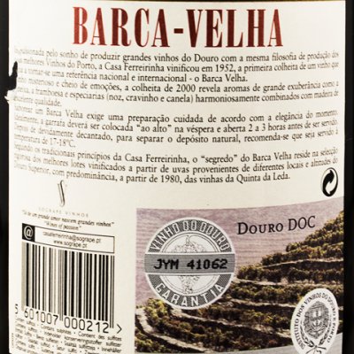 Barca Velha tinto 2000