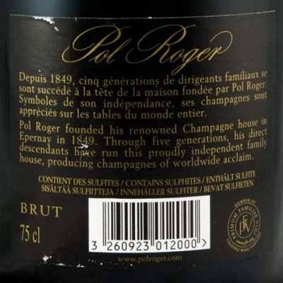 Champagne Pol Roger Brut Reserve