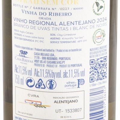 Casa Relvas Syrah Sem Cor Branco 2024