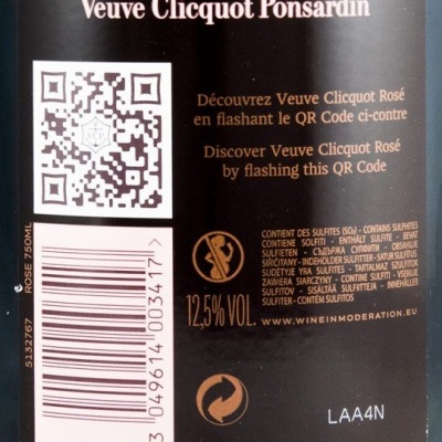Champagne Veuv Cliquot Brut Rosé