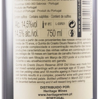 Quinta do Crasto Vinhas Velhas Reserva Tinto 2018
