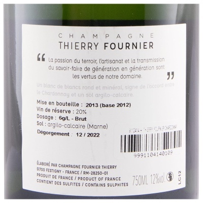 Champagne Thierry Fournier Chardonnay Bruto