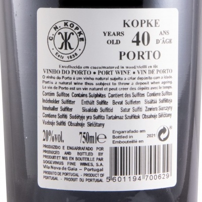Porto Kopke 40 anos Tawny