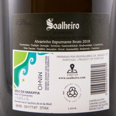 Espumante Soalheiro Alvarinho Bruto