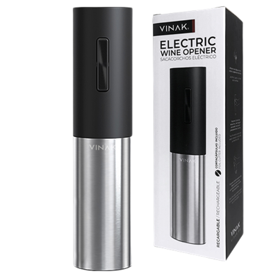 Saca-Rolhas Elétrico Recarregável VINAK