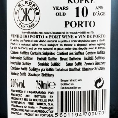 Porto Kopke 10 Anos Tawny