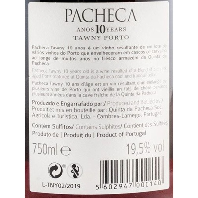 Porto Pacheca 10 anos Tawny Porto Pacheca 10 anos Tawny