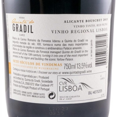Quinta do Gradil Maria do Carmo tinto 2015