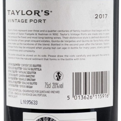 Porto Taylor's Vintage 2017