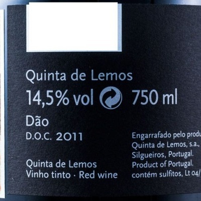 Quinta de Lemos Tinta Roriz Tinto 2011