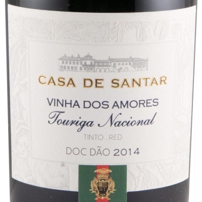Rótulo de vinho Casa de Santar Touriga Nacional 2014